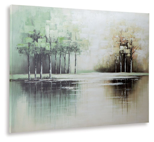 Garlenridge - Wall Art - Green / Tan / White