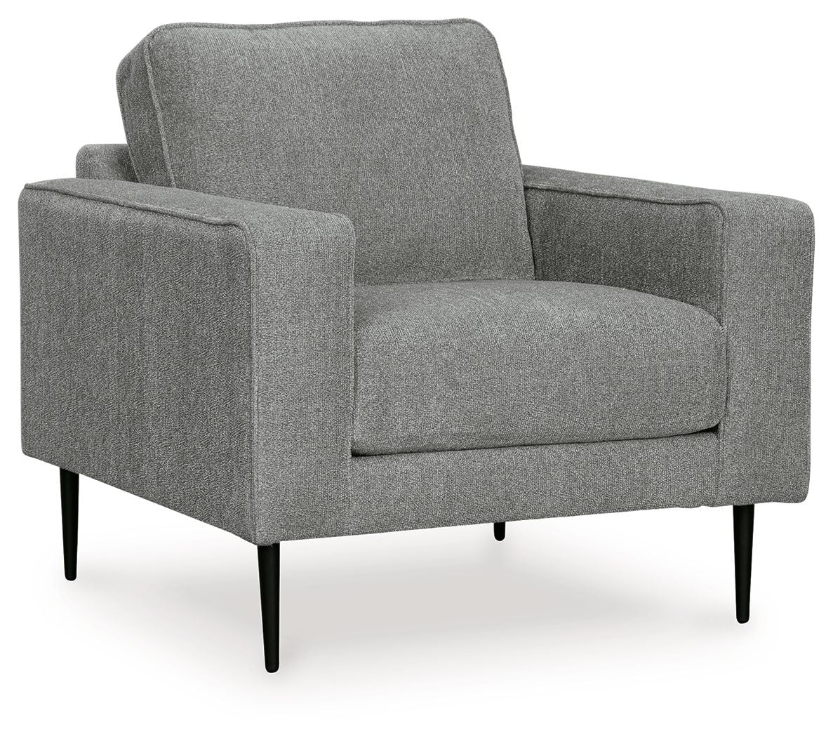 Hazela - 2 Pc. - Chair, Ottoman - Charcoal