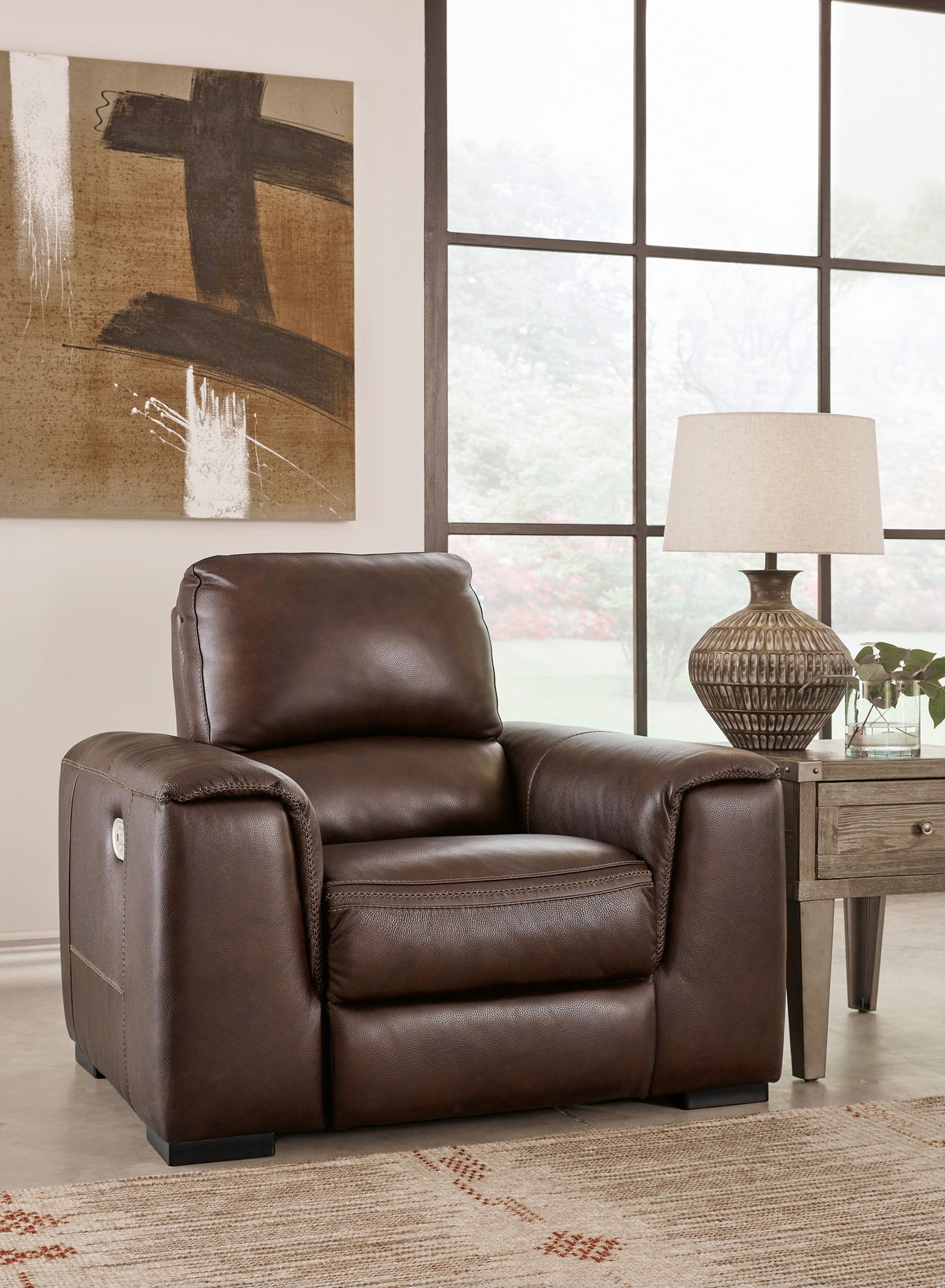 Alessandro - PWR Recliner/Adj Headrest - Walnut