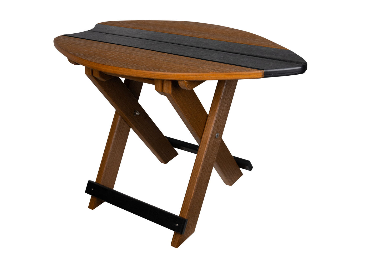 SurfAira Folding End Table Wood Grain