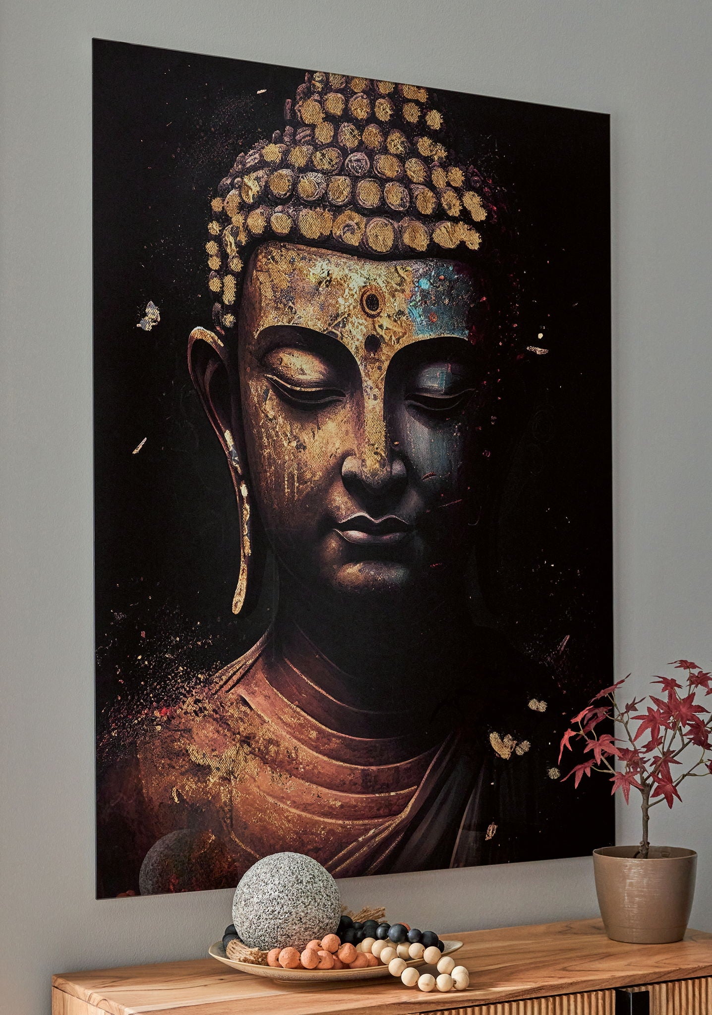 Caymoore - Wall Art - Black / Gold Finish