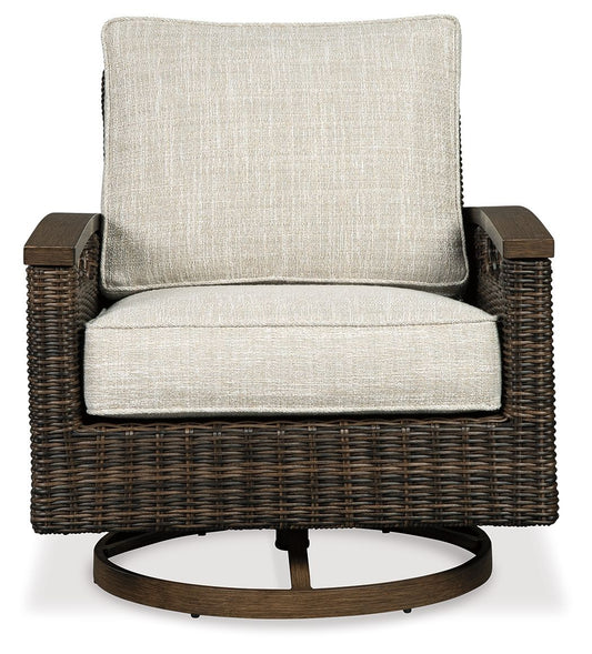 Paradise Trail - Swivel Lounge Chair (Set of 2) - Medium Brown