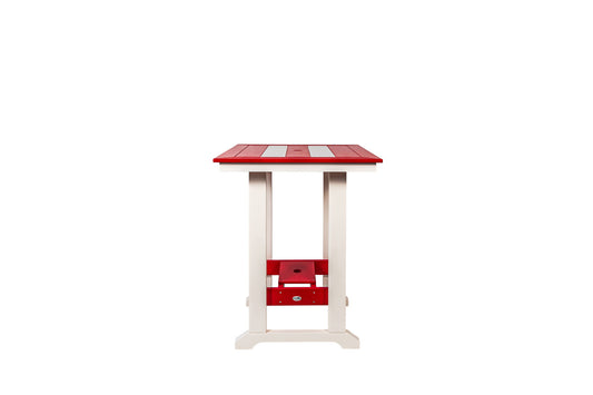 36"x36" Seabreak Counter Table Wood Grain