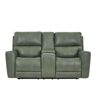 LAREDO LOVESEAT W/ CONSOLE P2 - ZG- SAGE MOSS
