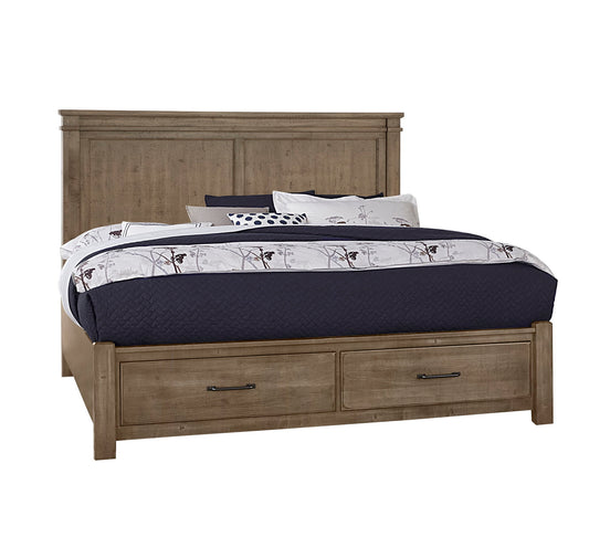 Cool Rustic - Mansion Bed With Storage