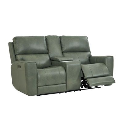 LAREDO LOVESEAT W/ CONSOLE P2 - ZG- SAGE MOSS