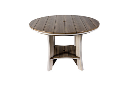 43" Serenity Round Dining Table Wood Grain