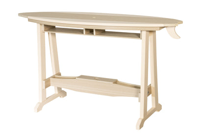 6' SurfAira Bar Table Wood Grain