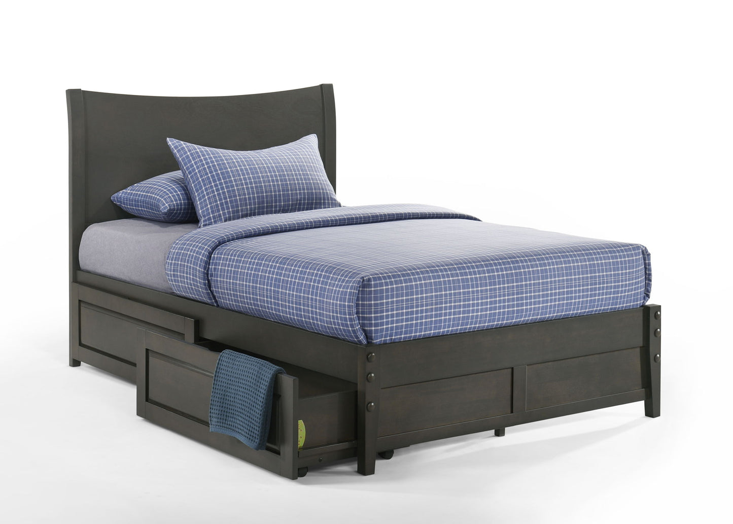 QUEEN BLACKPEPPER COMPLETE BED
