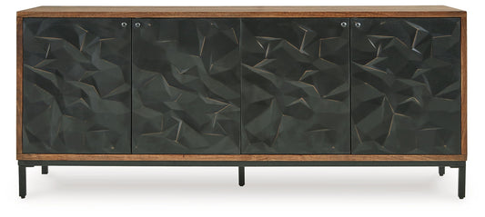 Dorannby - Accent Cabinet - Black / Brown