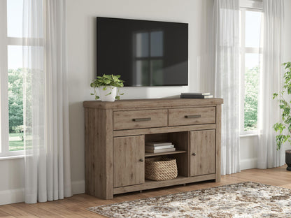 Garistyn - LG TV Stand With Fireplace Option