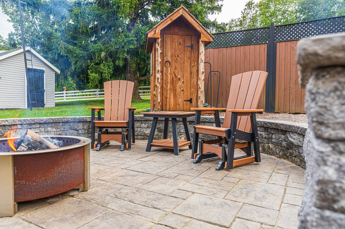 Serenity Single Glider Wood Grain