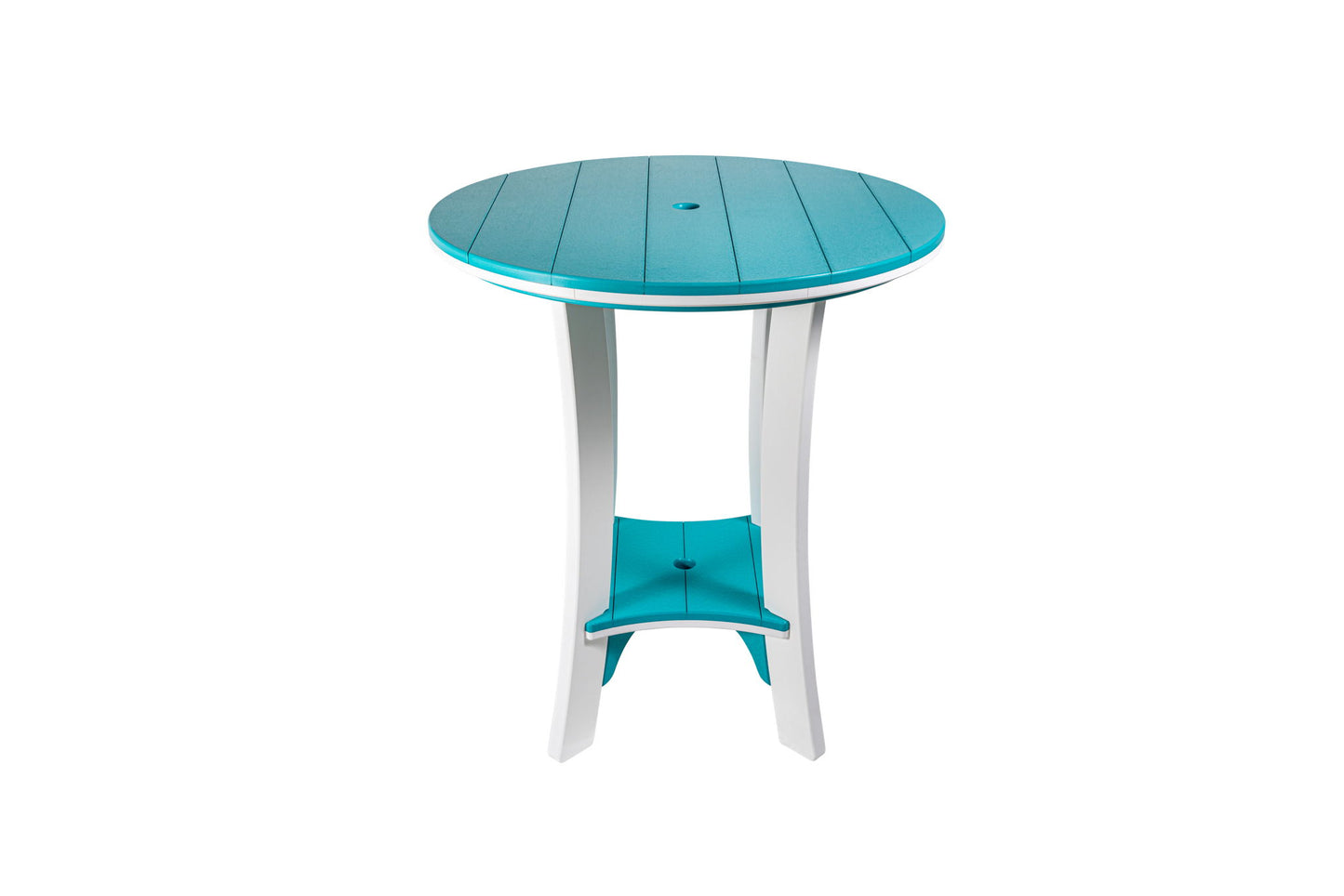 36" Serenity Round Bar Table Wood Grain