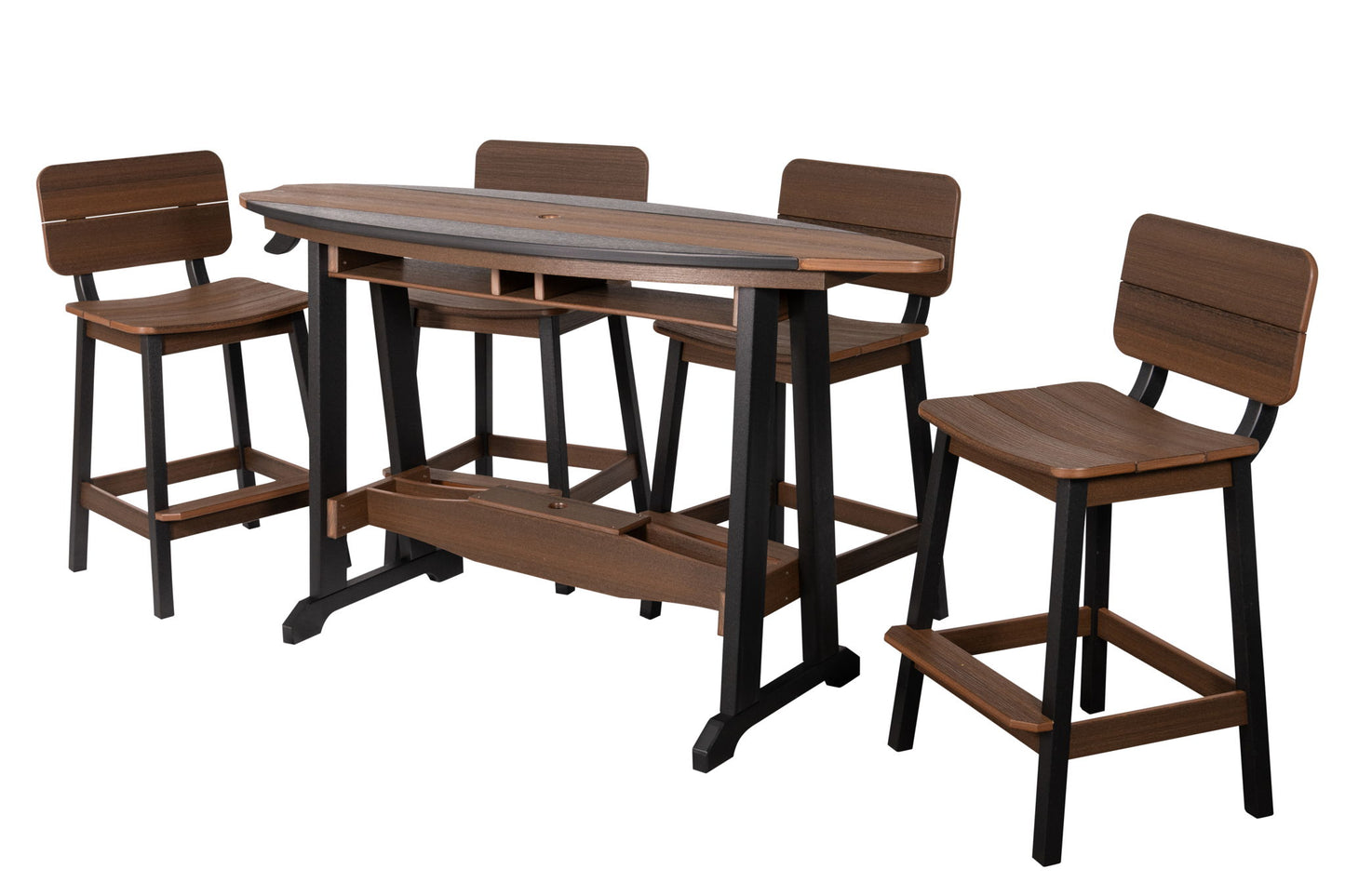 8' SurfAira Counter Table Wood Grain