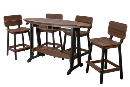 8' SurfAira Counter Table Wood Grain