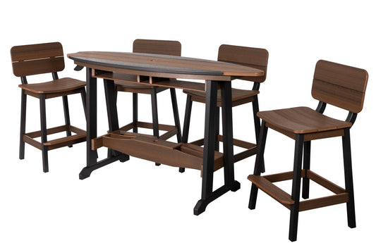 8' SurfAira Counter Table Wood Grain