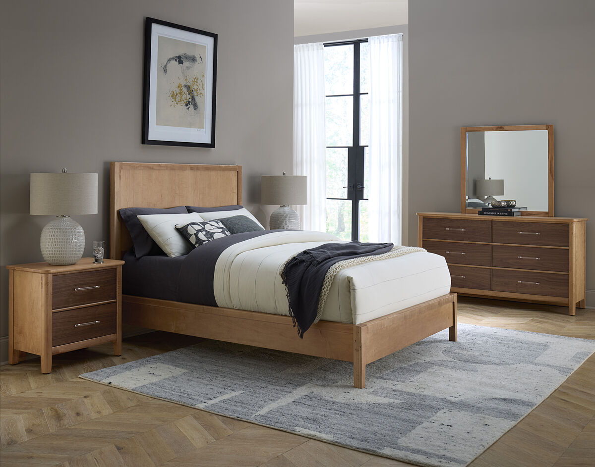 Nordhaven - Landscape Mirror - Light Brown
