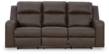 Lavenhorne - Rec Sofa W/Drop Down Table - Granite