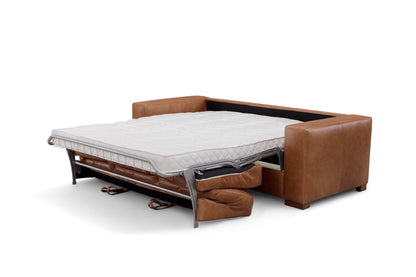 INGLEWOOD SOFA - QUEEN SLEEPER W- MATTRESS -VINTAGE BROWN DERBY