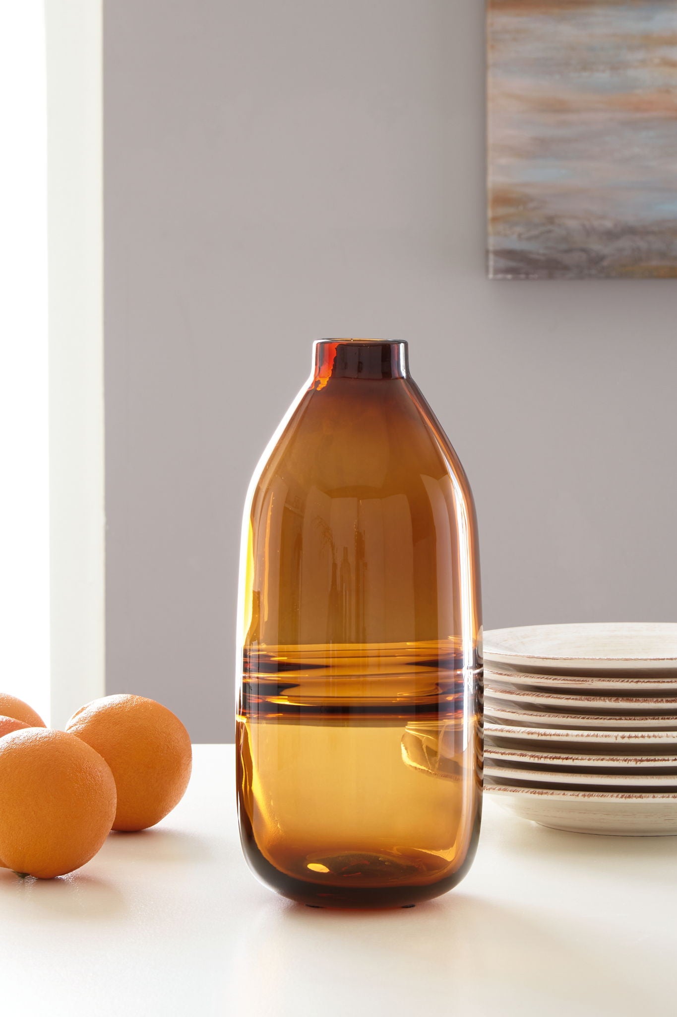 Lemmitt - Vase - Amber