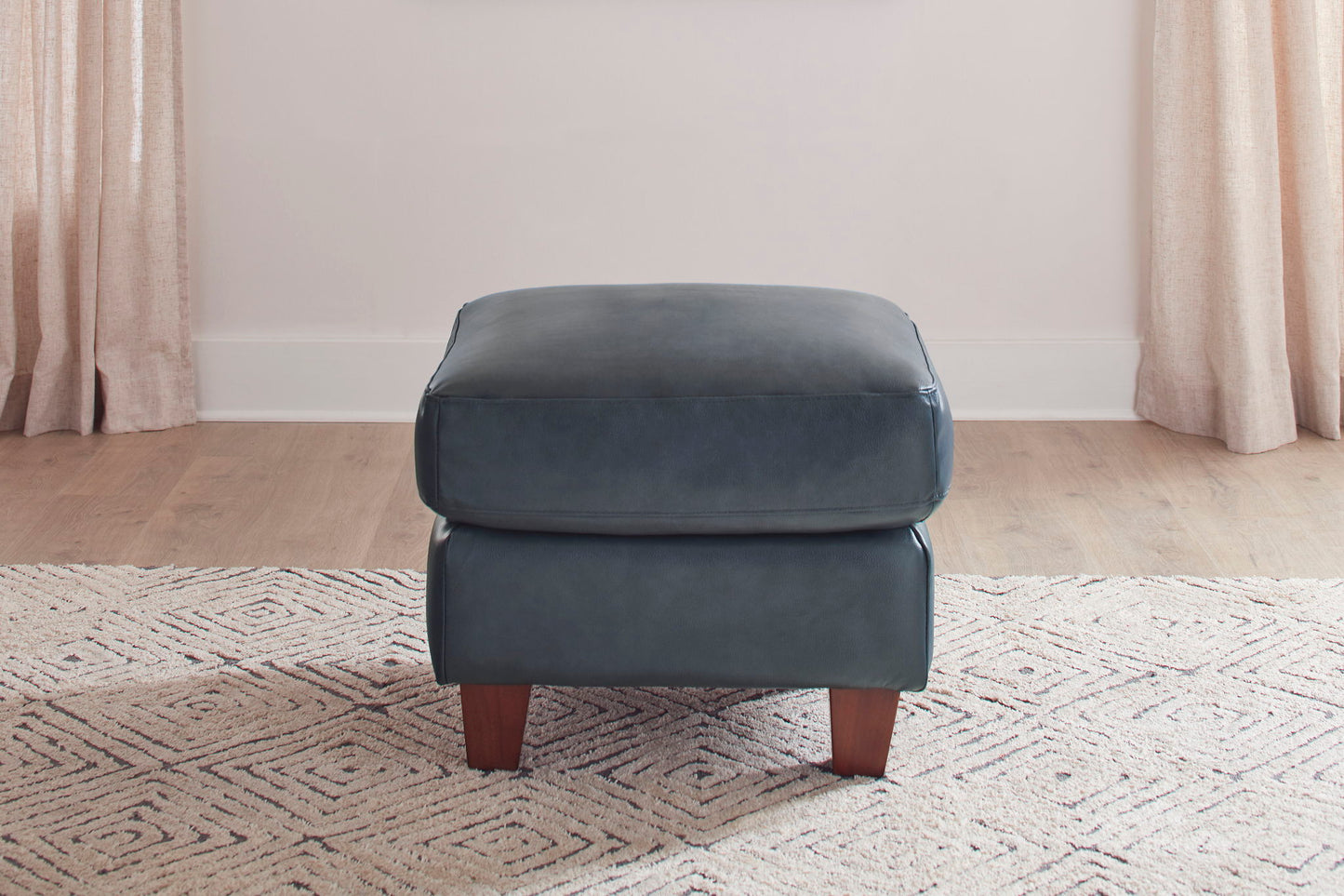 TRAVERSE OTTOMAN- OCEAN BLUE