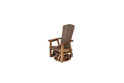 Serenity Single Swivel Glider Wood Grain