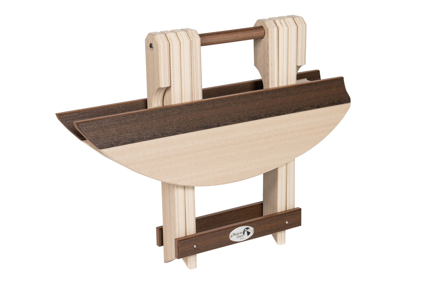SurfAira Folding End Table Wood Grain