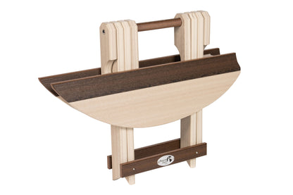 SurfAira Folding End Table Wood Grain