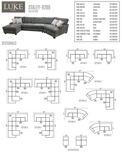 Staley 4 piece Sectional