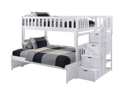 Peppermint Twin/Full Staircase Bunk