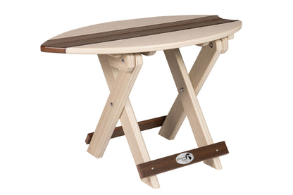 SurfAira Folding End Table Wood Grain
