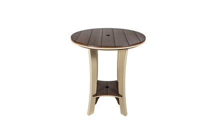36" Serenity Round Bar Table Wood Grain