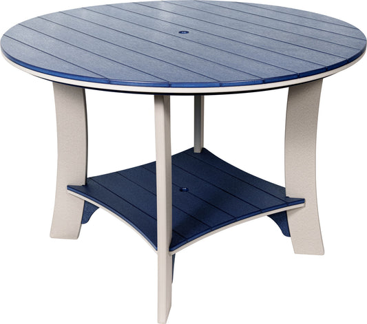 60" Serenity Round Bar Table Wood Grain